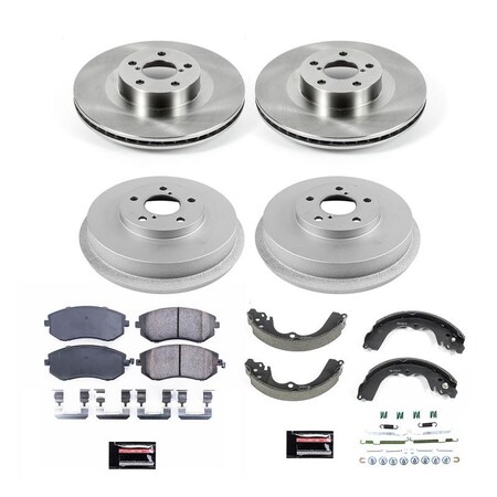 Powerstop DISC BRAKE KIT Ceramic Brake Pads With Rotors Brake Pads Stainless Steel Hardware KOE15467DK
